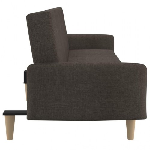 2-personers sovesofa stof brun