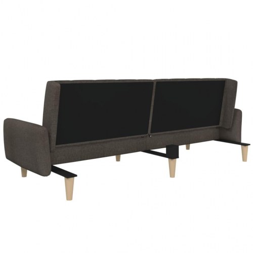 2-personers sovesofa stof brun