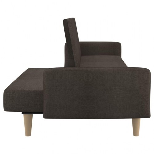 2-personers sovesofa stof brun