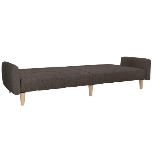 2-personers sovesofa stof brun