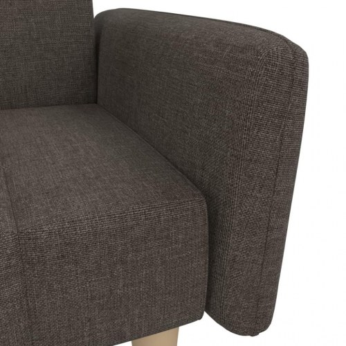 2-personers sovesofa stof brun