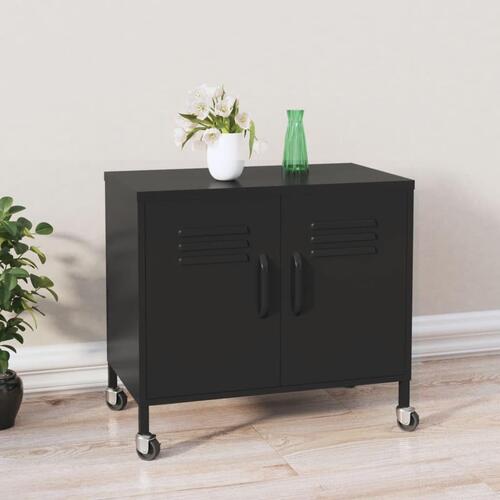 Opbevaringsskab 60x35x56 cm stål sort