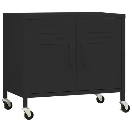 Opbevaringsskab 60x35x56 cm stål sort
