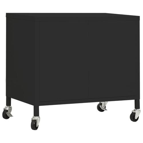 Opbevaringsskab 60x35x56 cm stål sort