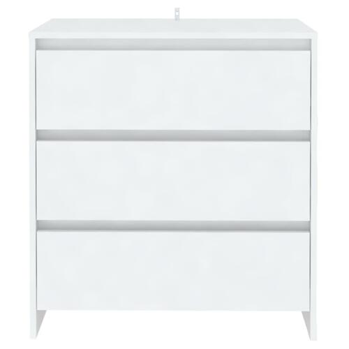 Skænk 70x41x75 cm konstrueret træ hvid