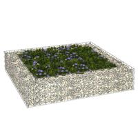 Gabion-højbed 100x100x20 cm galvaniseret stål