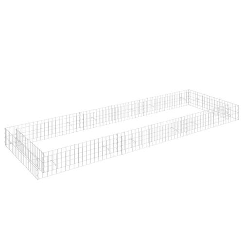 Gabion-højbed 300x100x20 cm galvaniseret stål