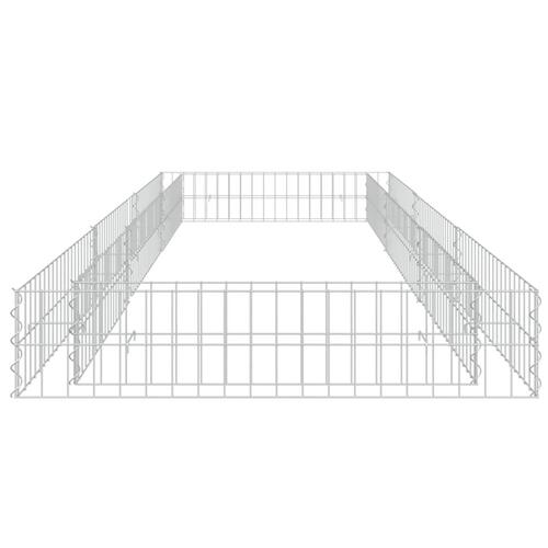 Gabion-højbed 300x100x20 cm galvaniseret stål