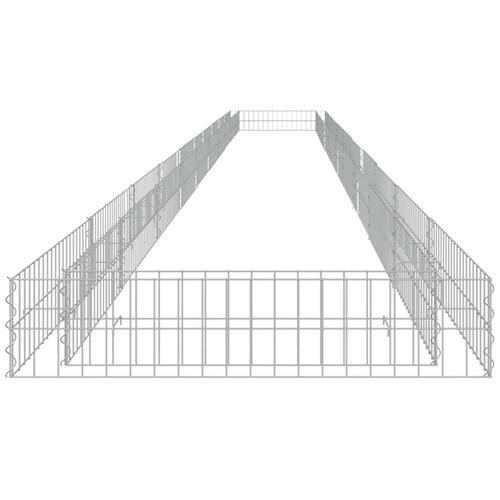 Gabion-højbed 1000x100x20 cm galvaniseret stål