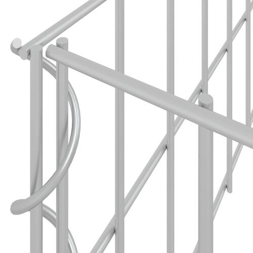 Gabion-højbed 1000x100x20 cm galvaniseret stål