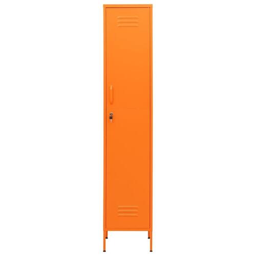 Skab 35x46x180 cm stål orange