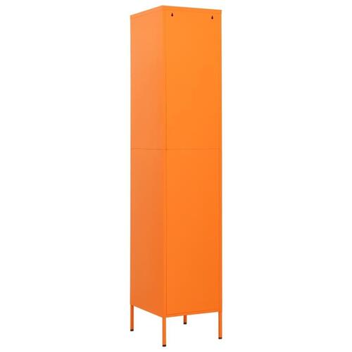 Skab 35x46x180 cm stål orange