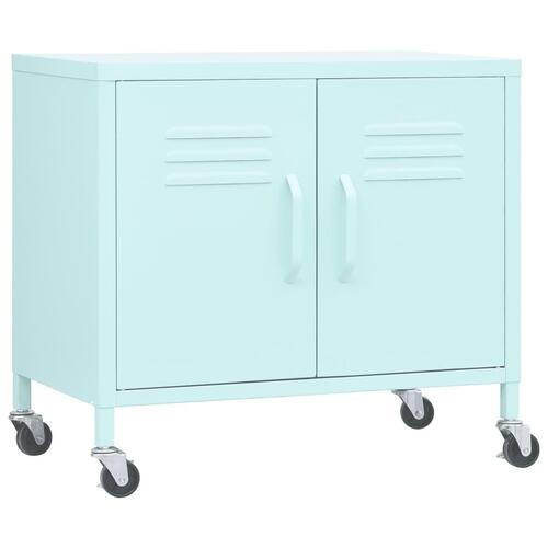 Opbevaringsskab 60x35x56 cm stål mintgrøn