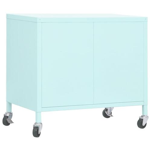 Opbevaringsskab 60x35x56 cm stål mintgrøn