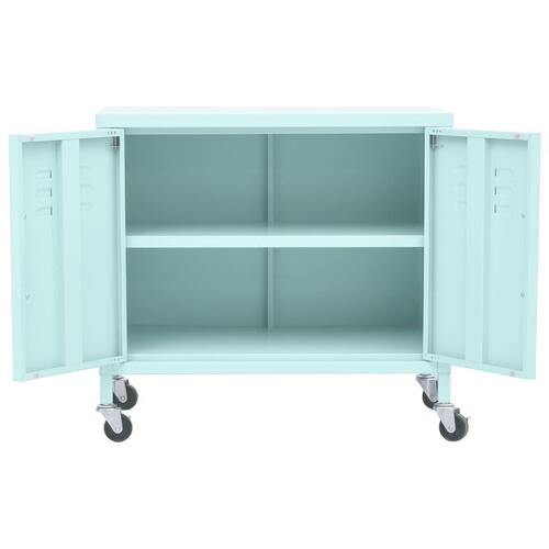 Opbevaringsskab 60x35x56 cm stål mintgrøn