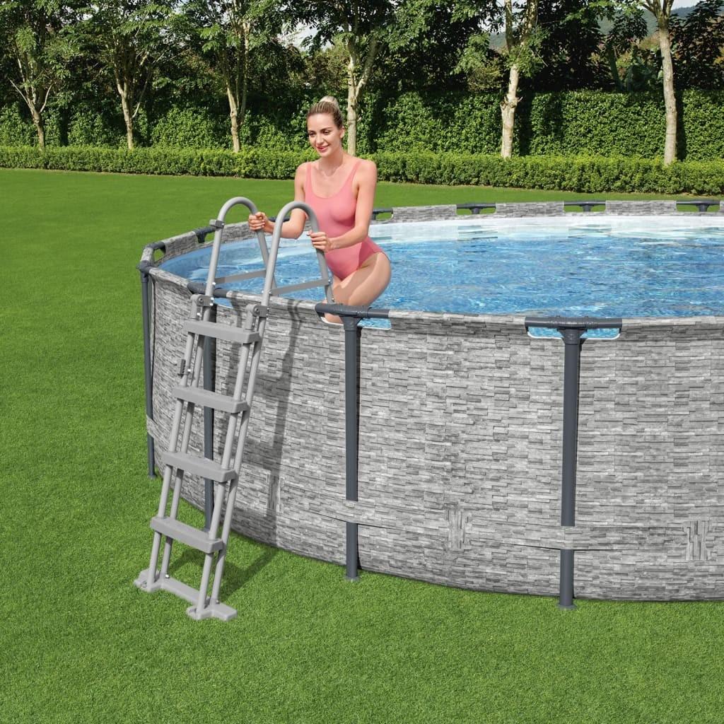 Bestway Flowclear poolstige med 4 trin 122 cm