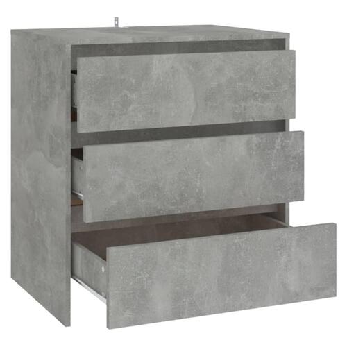 Skænk 70x41x75 cm konstrueret træ betongrå