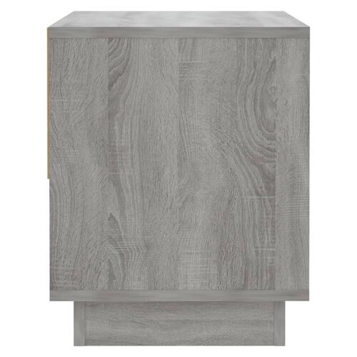 Sengeborde 2 stk. 45x34x44 cm konstrueret træ grå sonoma-eg