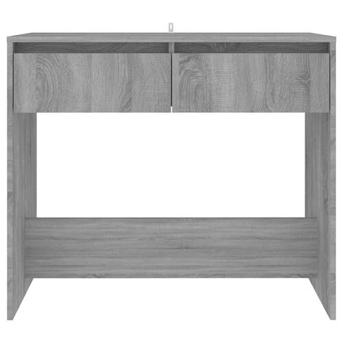 Konsolbord 89x41x76,5 cm stål grå sonoma-eg