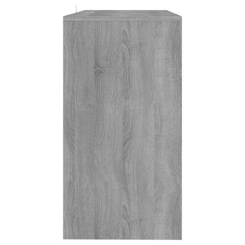Konsolbord 89x41x76,5 cm stål grå sonoma-eg