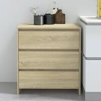 Skænk 70x41x75 cm spånplade sonoma-eg