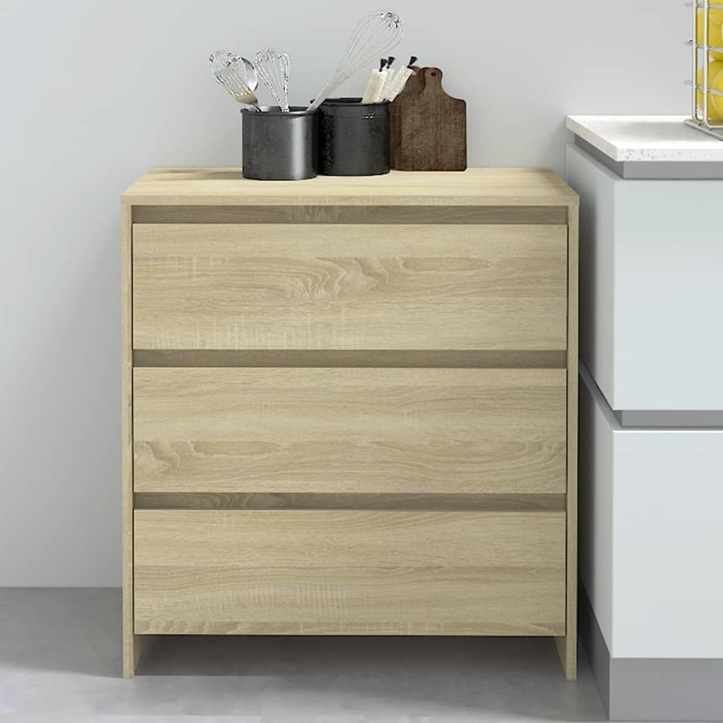 Skænk 70x41x75 cm konstrueret træ sonoma-eg