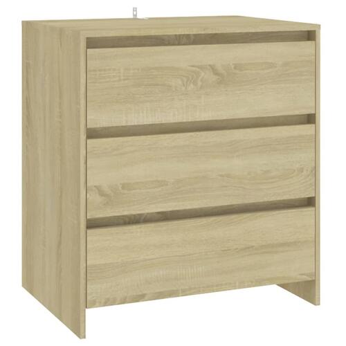 Skænk 70x41x75 cm konstrueret træ sonoma-eg