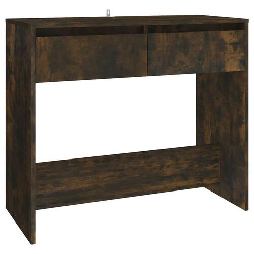 Konsolbord 89x41x76,5 cm stål røget egetræsfarve