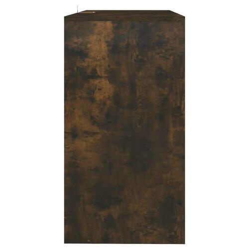 Konsolbord 89x41x76,5 cm stål røget egetræsfarve
