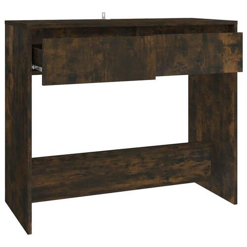 Konsolbord 89x41x76,5 cm stål røget egetræsfarve