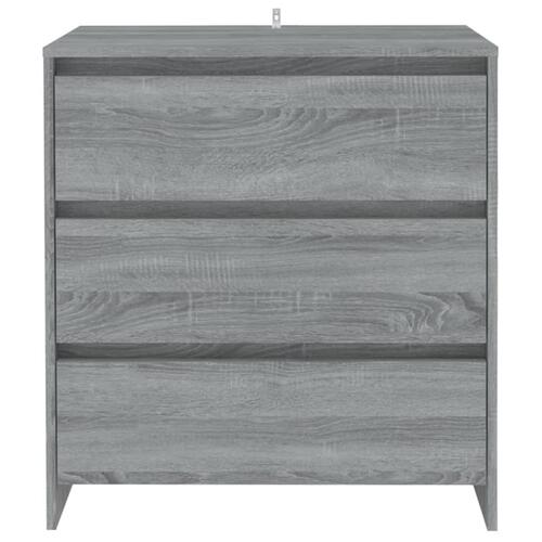 Skænk 70x41x75 cm konstrueret træ grå sonoma-eg