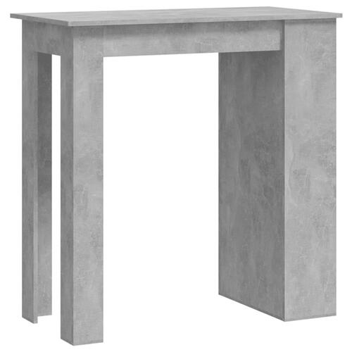 Barbord med opbevaringsstativ 102x50x103,5 cm betongrå