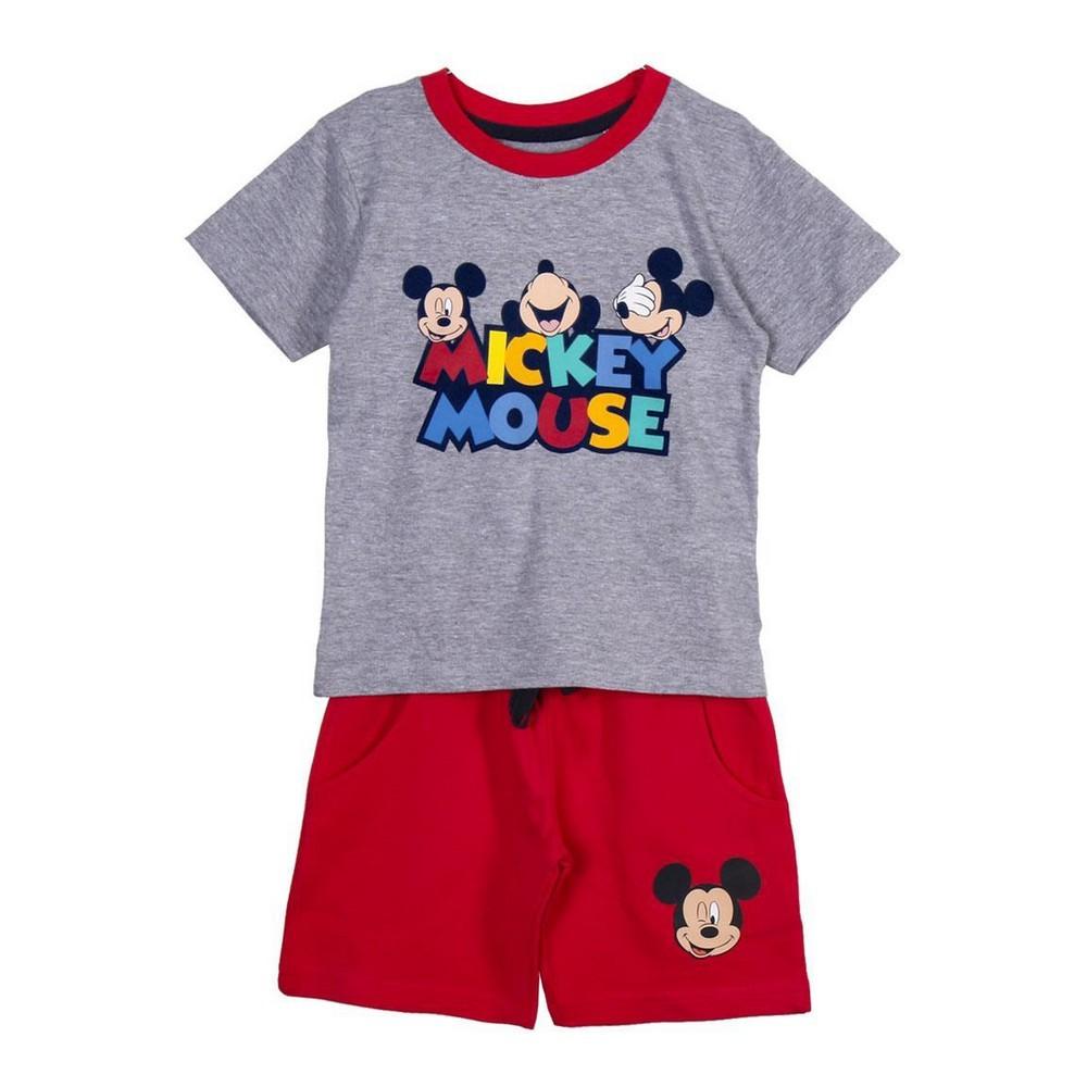 Sæt med tøj Mickey Mouse Grå 2 år