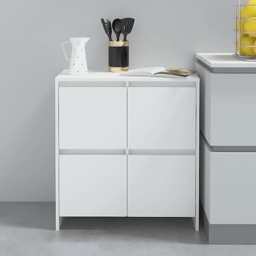 Skænk 70x41x75 cm konstrueret træ hvid