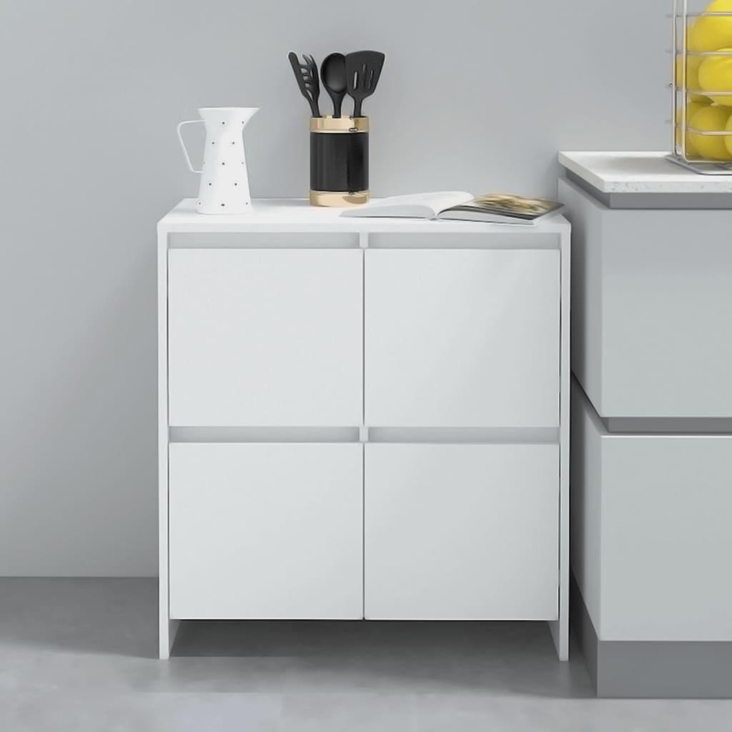 Skænk 70x41x75 cm konstrueret træ hvid