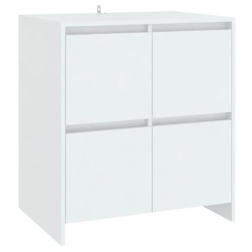 Skænk 70x41x75 cm konstrueret træ hvid