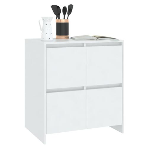Skænk 70x41x75 cm konstrueret træ hvid