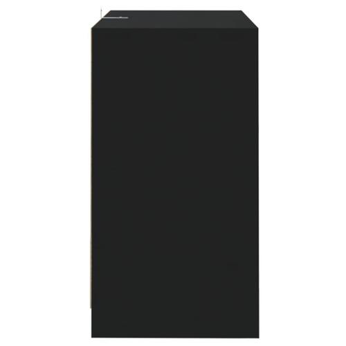 Skænk 70x41x75 cm konstrueret træ sort