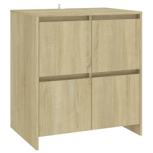 Skænk 70x41x75 cm konstrueret træ sonoma-eg