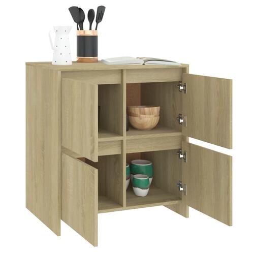 Skænk 70x41x75 cm konstrueret træ sonoma-eg