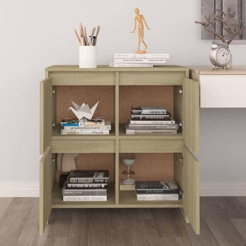 Skænk 70x41x75 cm konstrueret træ sonoma-eg
