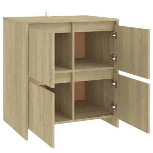 Skænk 70x41x75 cm konstrueret træ sonoma-eg