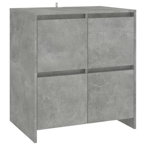 Skænk 70x41x75 cm konstrueret træ betongrå