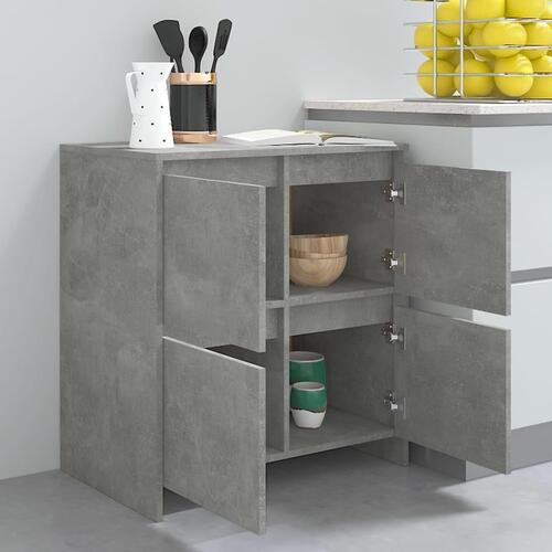 Skænk 70x41x75 cm konstrueret træ betongrå