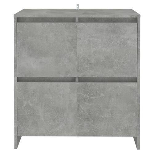 Skænk 70x41x75 cm spånplade betongrå