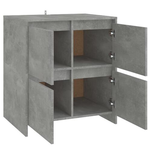 Skænk 70x41x75 cm konstrueret træ betongrå