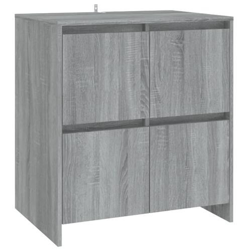 Skænk 70x41x75 cm konstrueret træ grå sonoma-eg
