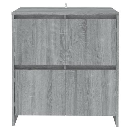 Skænk 70x41x75 cm konstrueret træ grå sonoma-eg