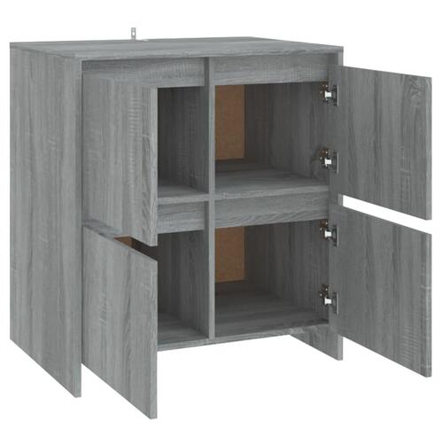Skænk 70x41x75 cm konstrueret træ grå sonoma-eg