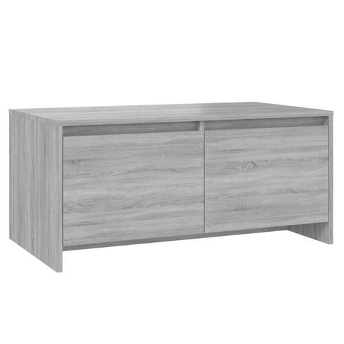 Sofabord 90x50x41,5 cm konstrueret træ grå sonoma-eg